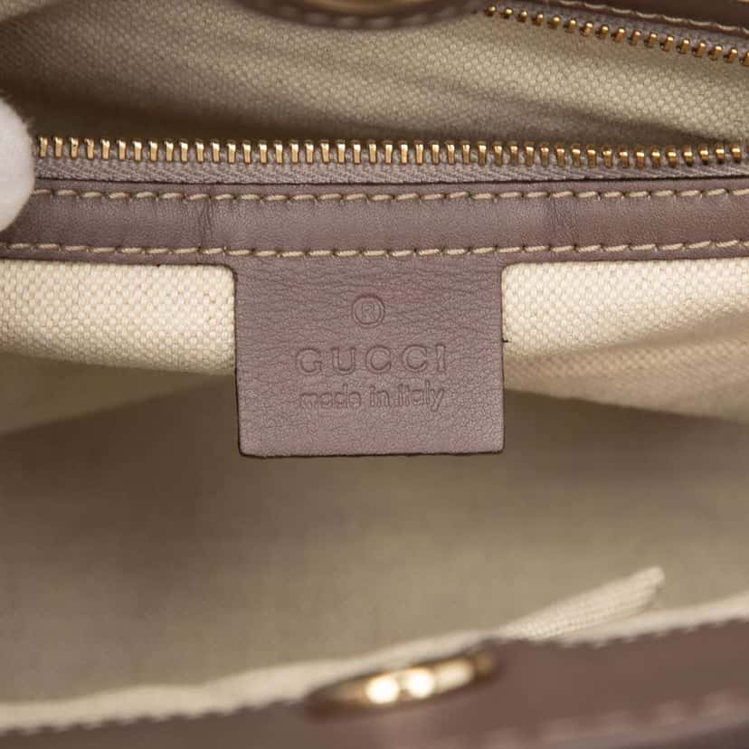 Gucci Guccissima Mayfair Tote Purple Leather Good condition - Box View