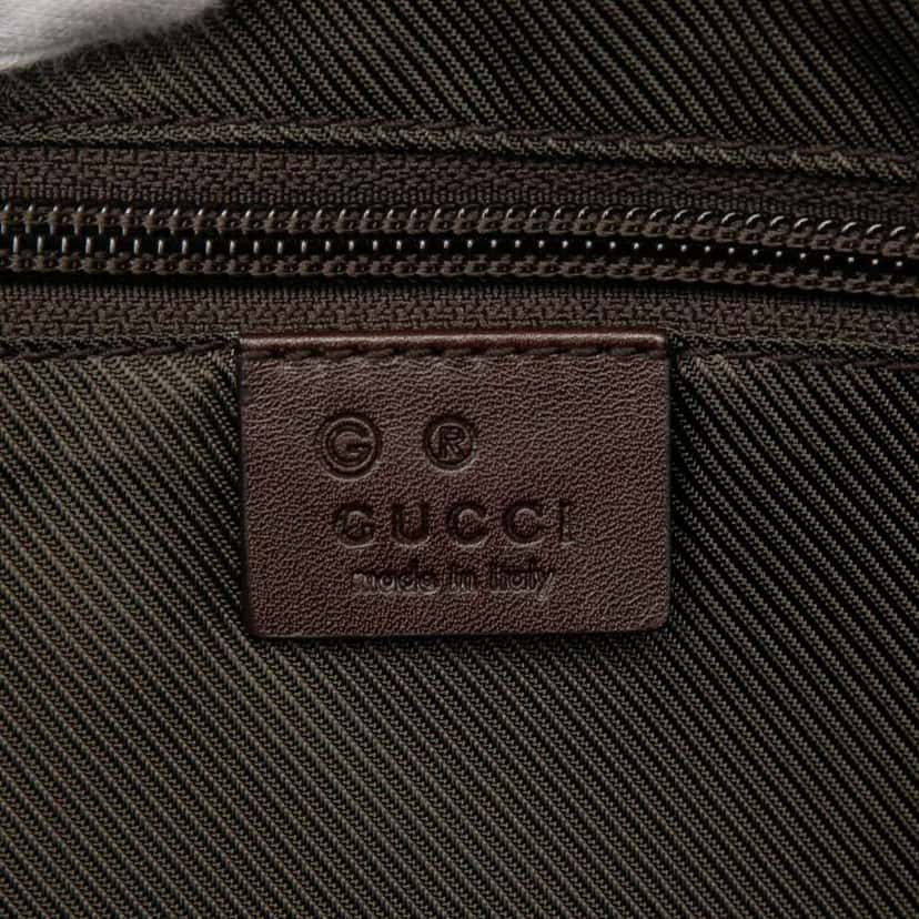 Gucci Guccissima Trimmed Canvas Crossbody Brown Canvas Good condition - Box View