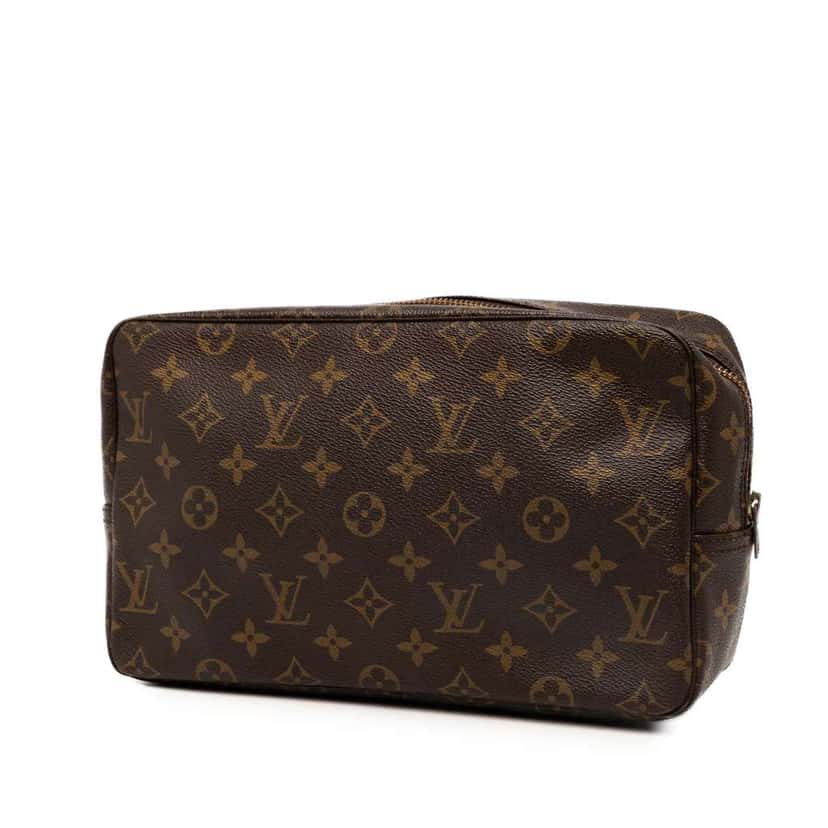 Louis Vuitton Monogram Trousse Toilette 28 Brown Fair condition - Back View