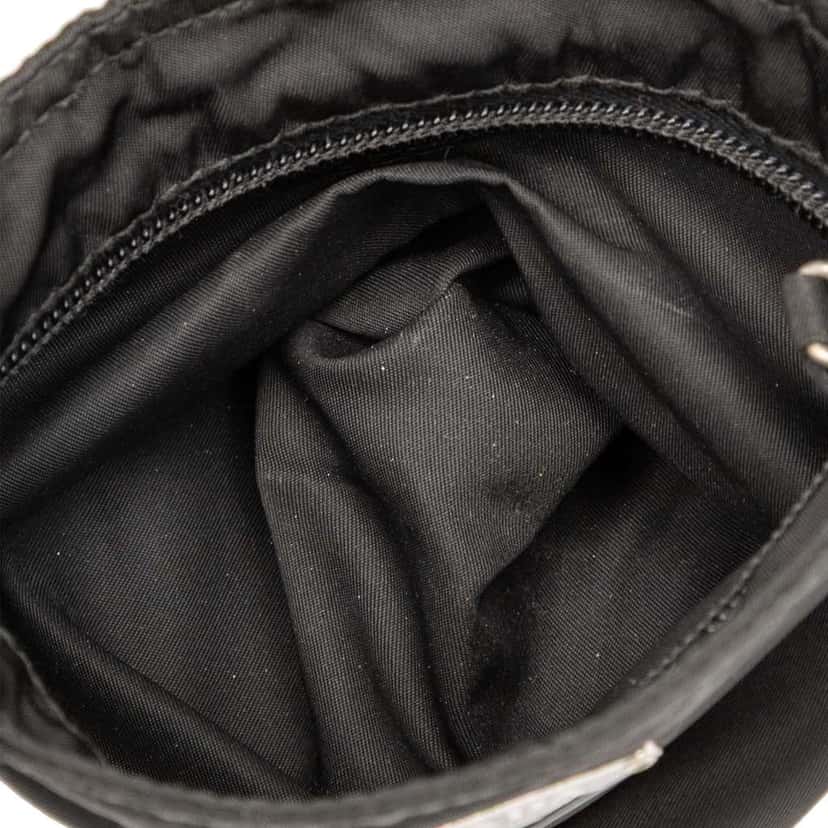 Prada Tessuto Zip Top Crossbody Black Good condition - Model View