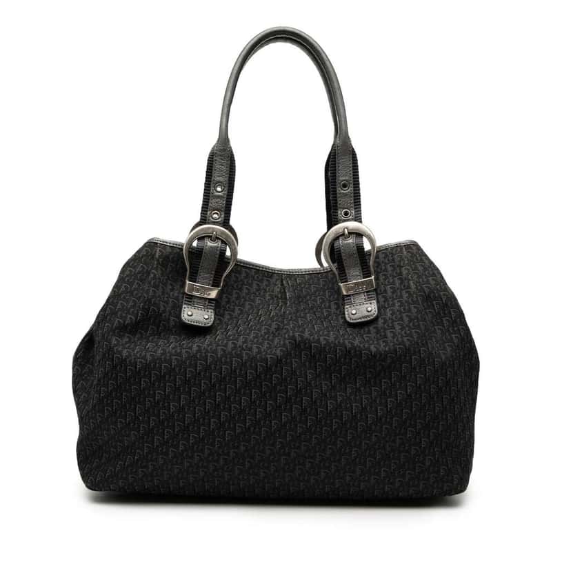 Dior Diorissimo Trotter Canvas Tote Black Canvas Good condition - Front View
