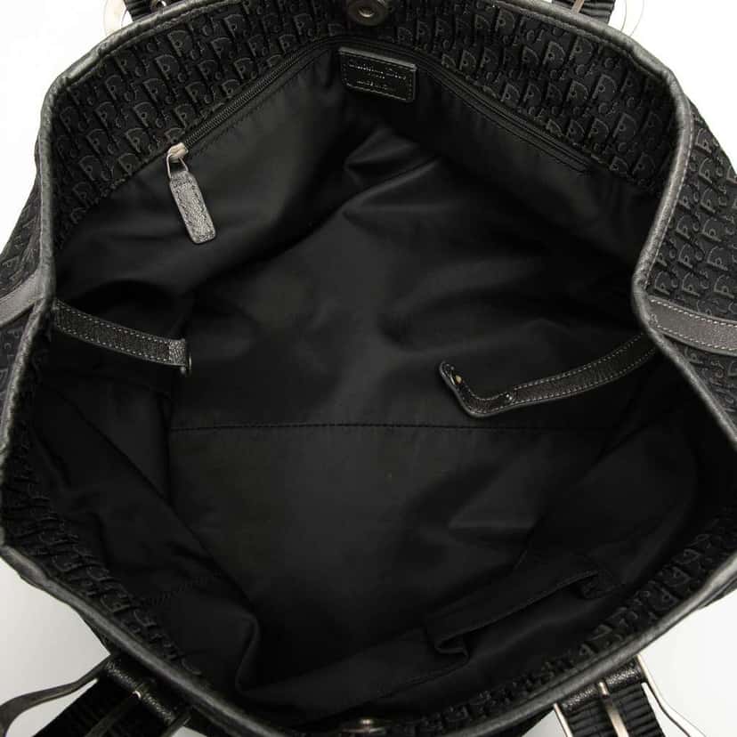 Dior Diorissimo Trotter Canvas Tote Black Canvas Good condition - Model View