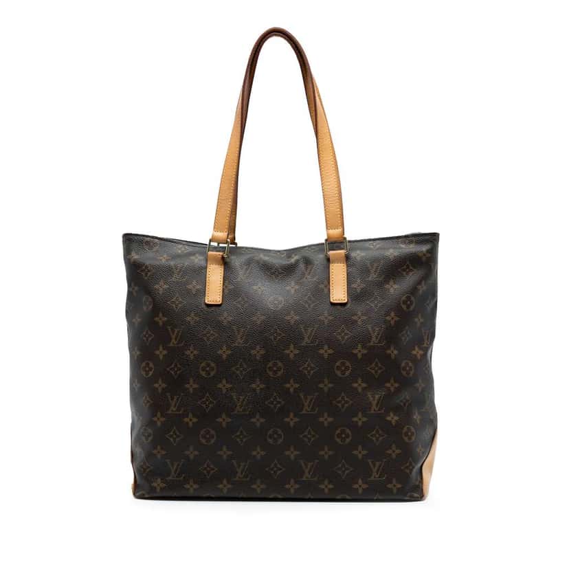 Louis Vuitton Monogram Cabas Mezzo Brown Fair condition - Front View