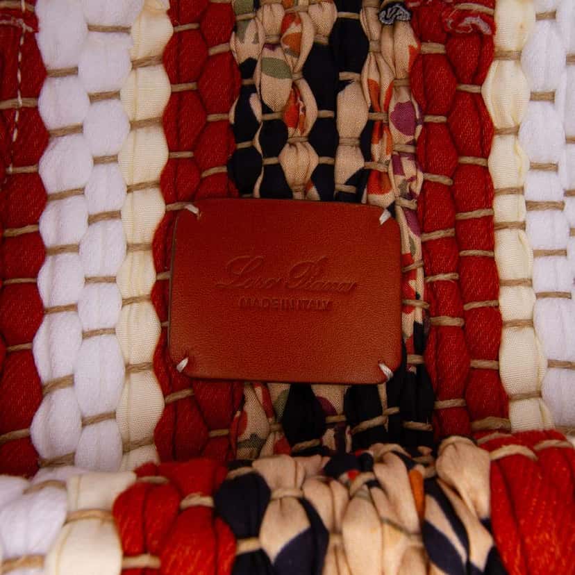 Loro Piana Crochet Wool and Silk Blossom Tote Brown Wool Very good condition - Box View