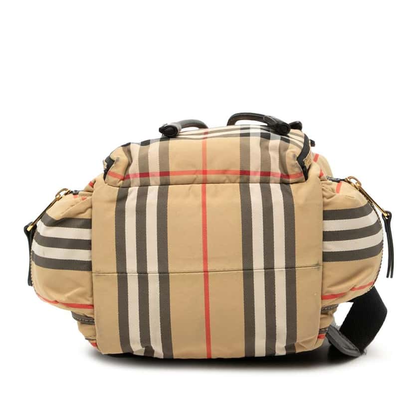 Burberry House Check Canvas Backpack Brown Canvas Good condition - Inside View