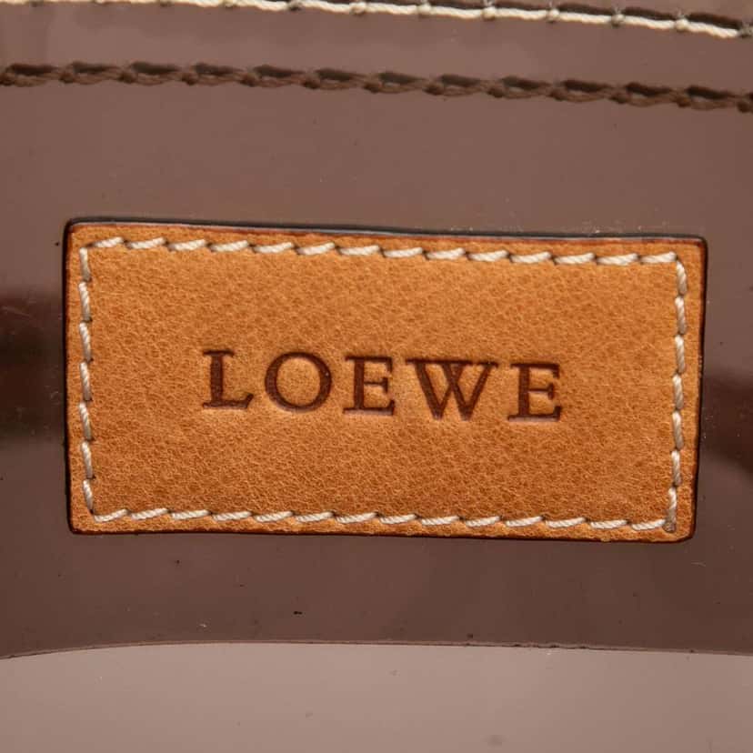 Loewe PVC and Leather Anagram Tote Brown Good condition - Box View
