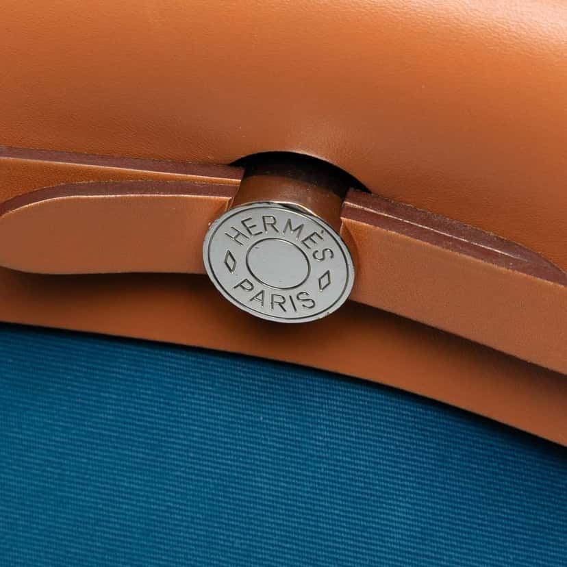 Hermès Toile Herbag Zip 31 Blue Canvas Good condition - Box View