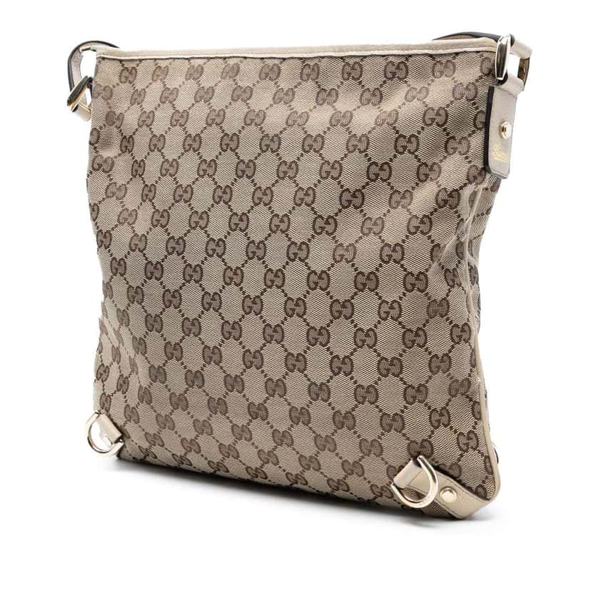 Gucci GG Canvas Abbey D Ring Crossbody Brown Canvas Good condition - Back View