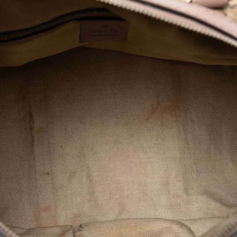 Gucci Medium GG Canvas Joy Boston Bag Brown Canvas Good condition - Model View