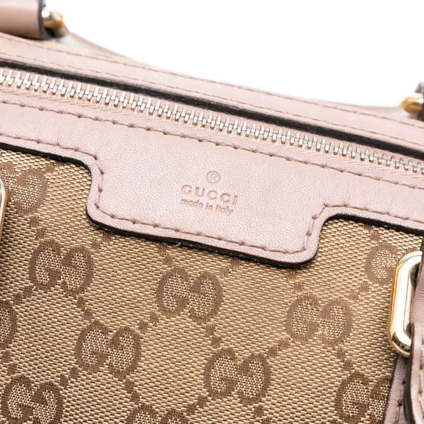 Gucci Medium GG Canvas Joy Boston Bag Brown Canvas Good condition - Box View