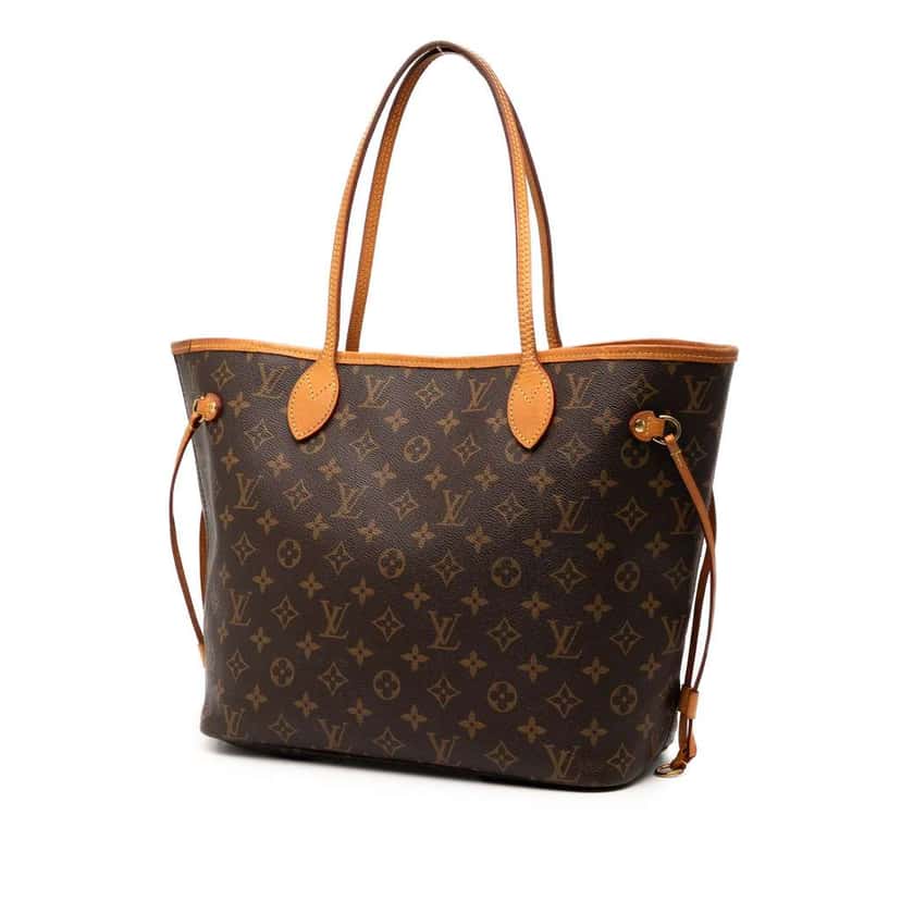 Louis Vuitton Monogram Neverfull MM Brown Good condition - Back View