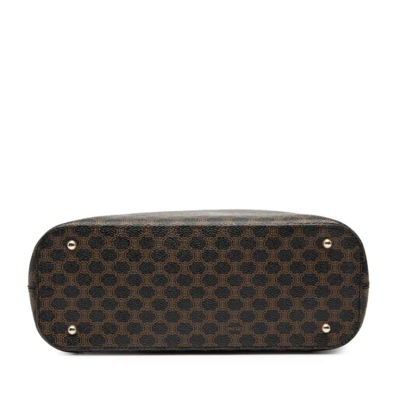 Celine Macadam Coated Canvas Handbag Brown Canvas Very good condition - Inside View