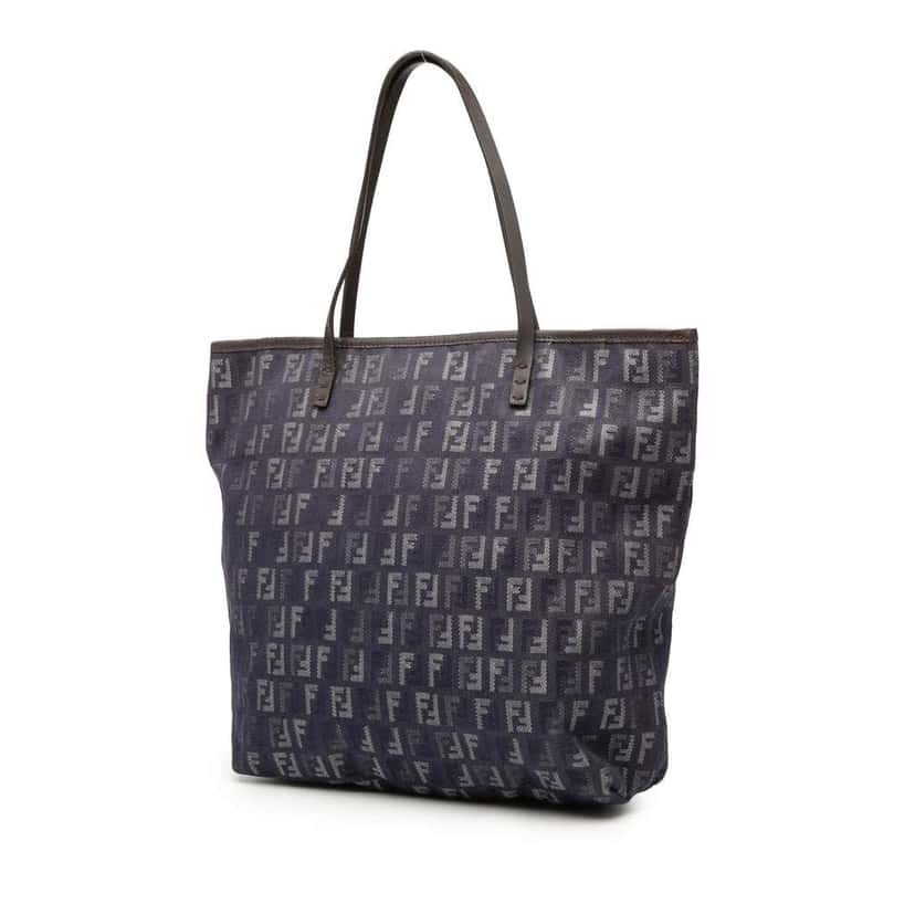 Fendi Zucchino Denim Tote Blue Denim Very good condition - Back View