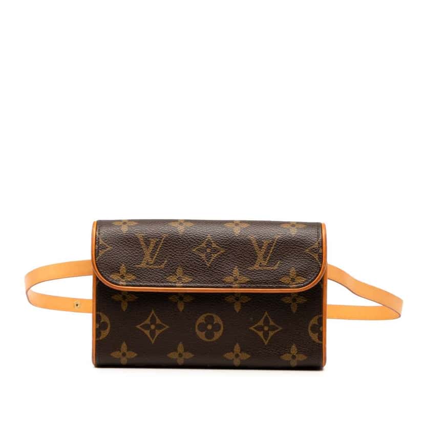 Louis Vuitton Monogram Pochette Florentine Brown Good condition - Front View
