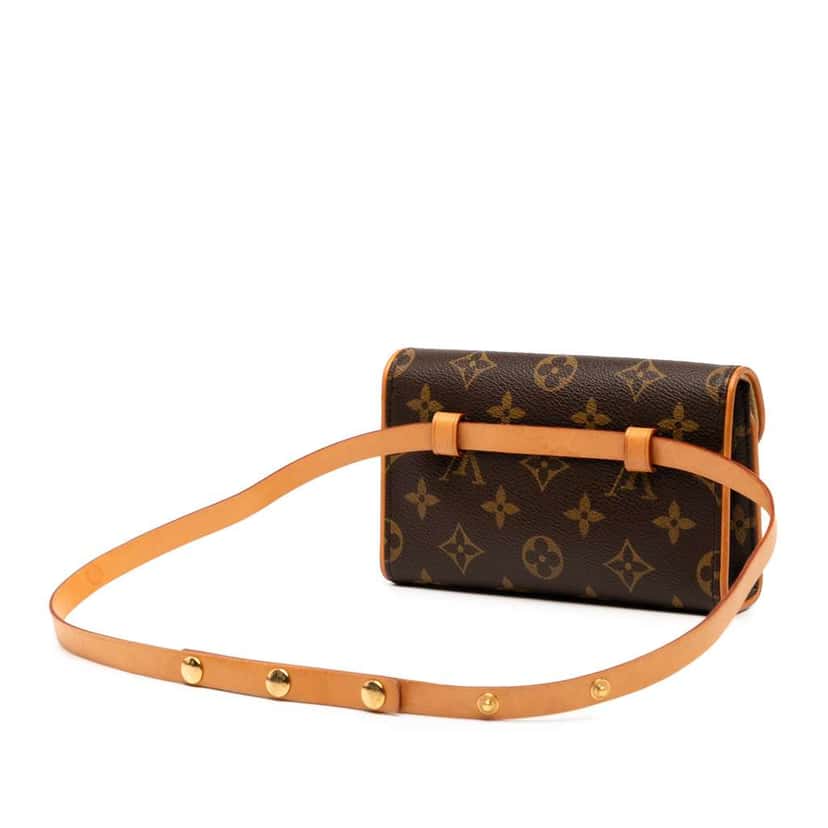 Louis Vuitton Monogram Pochette Florentine Brown Good condition - Back View
