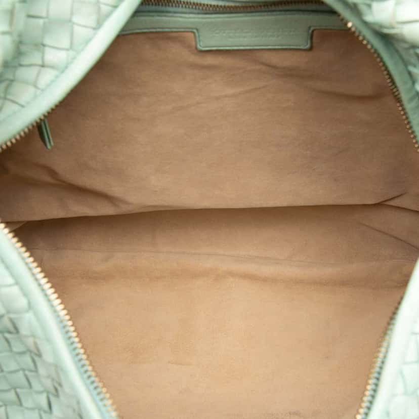 Bottega Veneta Medium Nappa Intrecciato Veneta Hobo Green Leather Good condition - Box View