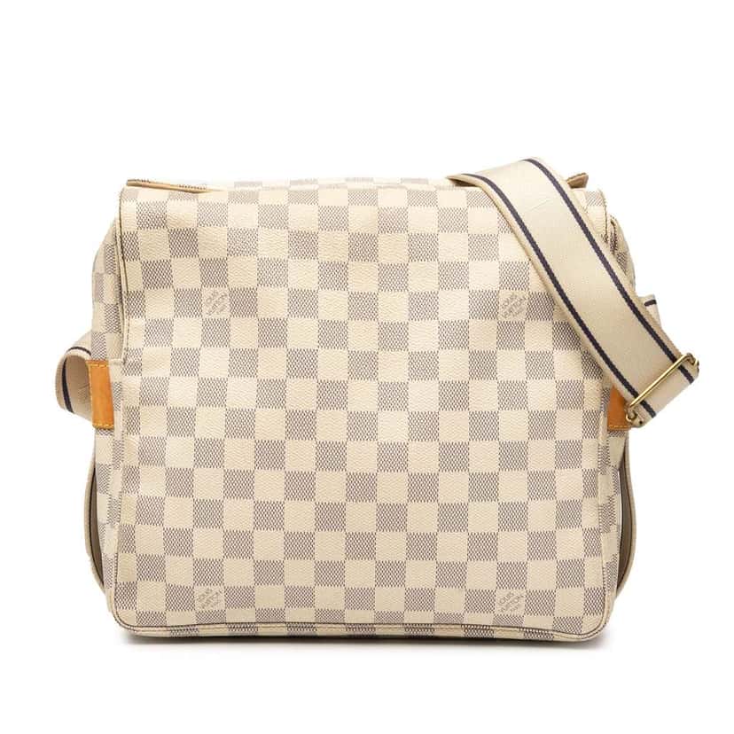 Louis Vuitton Damier Azur Naviglio White Good condition - Front View