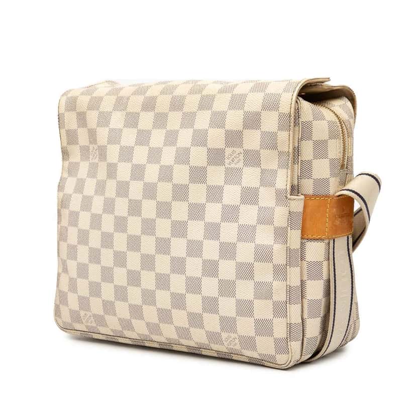 Louis Vuitton Damier Azur Naviglio White Good condition - Back View