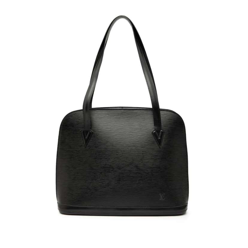 Louis Vuitton Epi Lussac Black Leather Good condition - Front View