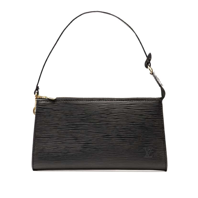 Louis Vuitton Epi Pochette Accessoires Black Leather Good condition - Front View