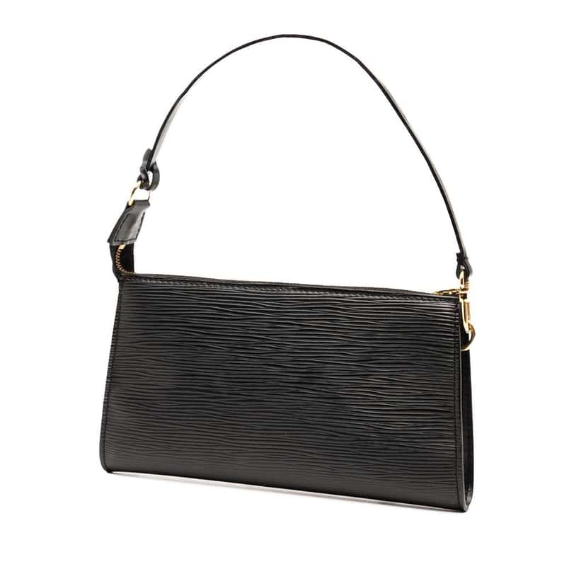 Louis Vuitton Epi Pochette Accessoires Black Leather Good condition - Back View