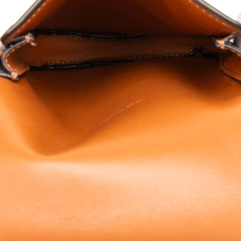 Celine Triomphe Coated Canvas Phone Pouch Flap Crossbody Brown Canvas Good condition - Model View
