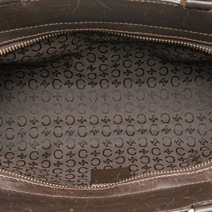 Celine C Macadam Canvas Handbag Brown Canvas Very good condition - Model View