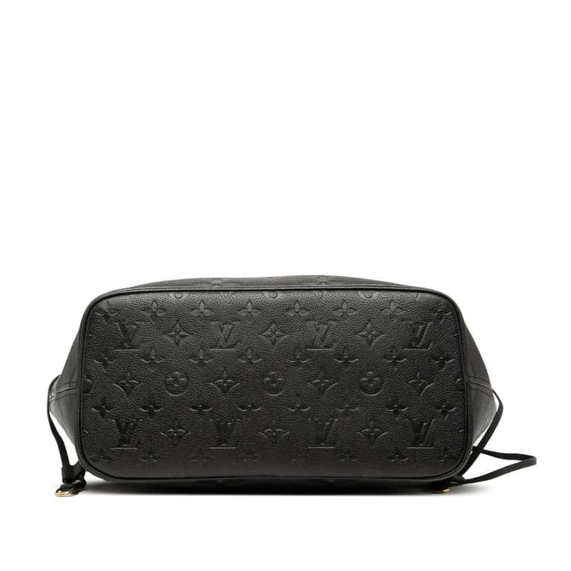 Louis Vuitton Monogram Giant Empreinte Neverfull MM Black Leather Good condition - Inside View