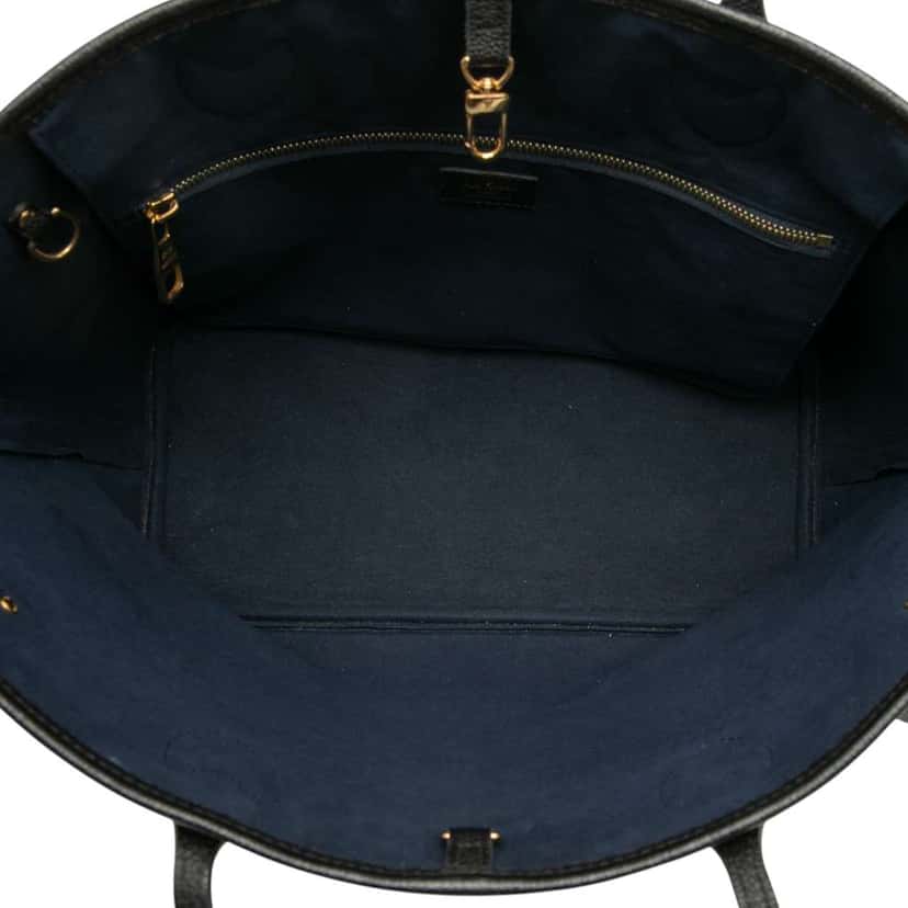 Louis Vuitton Monogram Giant Empreinte Neverfull MM Black Leather Good condition - Model View