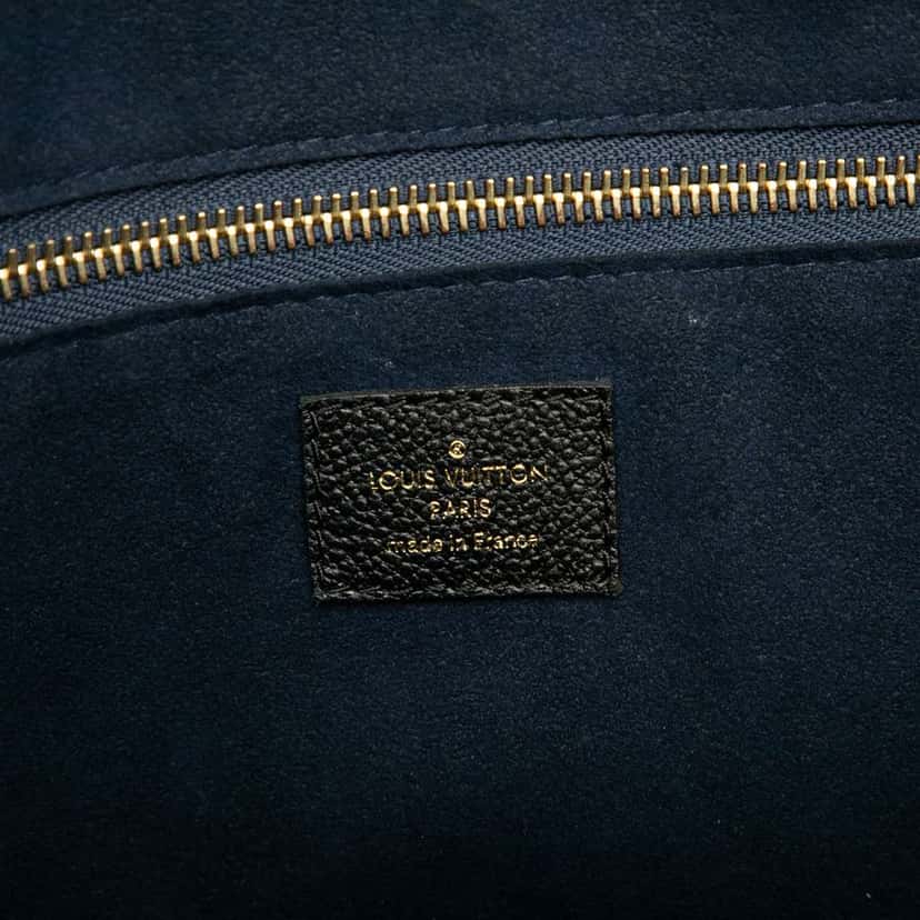 Louis Vuitton Monogram Giant Empreinte Neverfull MM Black Leather Good condition - Box View