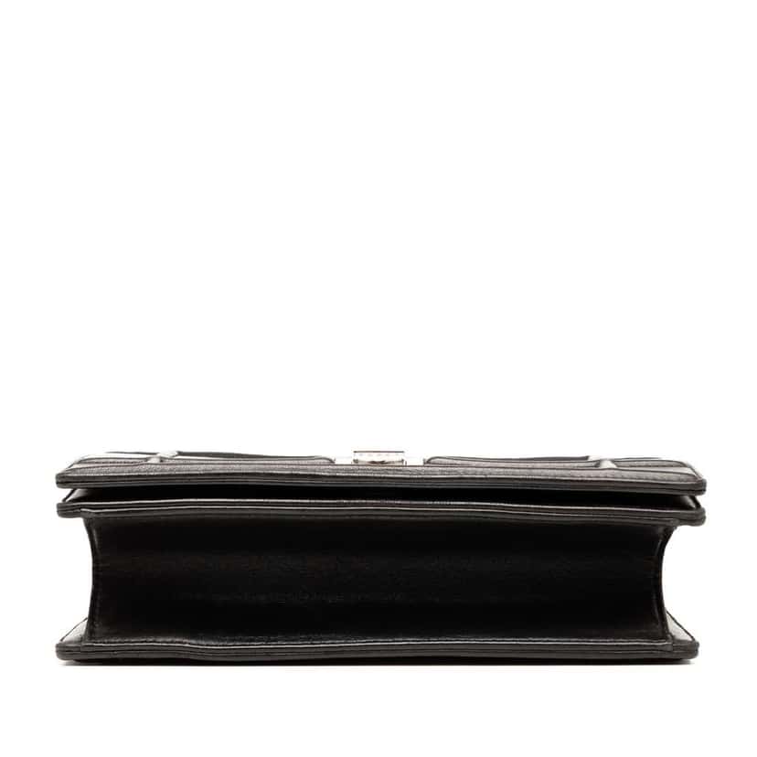 Dior Small Lambskin Diorama Flap Black Leather Good condition - Inside View