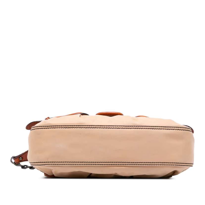 Fendi Nylon and Leather B Bis Shoulder Bag Brown Good condition - Inside View