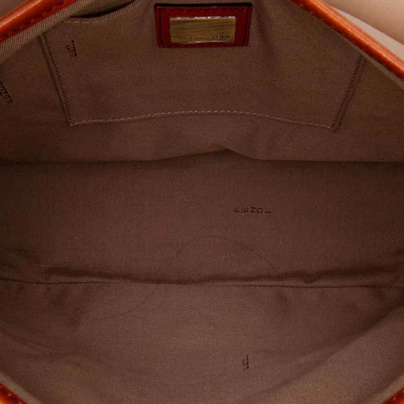 Fendi Nylon and Leather B Bis Shoulder Bag Brown Good condition - Model View