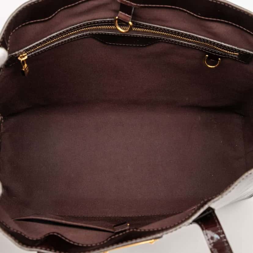 Louis Vuitton Monogram Vernis Wilshire MM Purple Leather Good condition - Model View