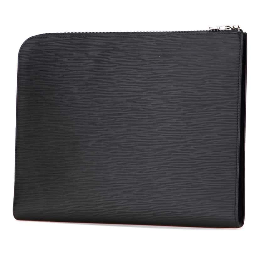 Louis Vuitton Epi Initials Circle Pochette Jour GM Black Leather Good condition - Back View