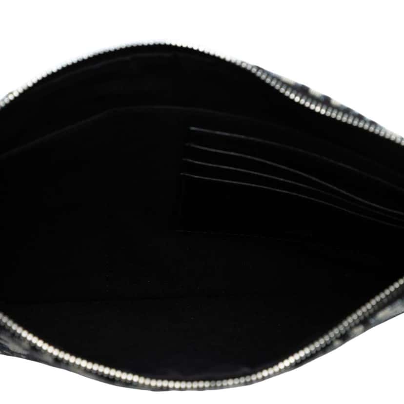 Dior Oblique Canvas Clutch Blue Canvas Good condition - Model View