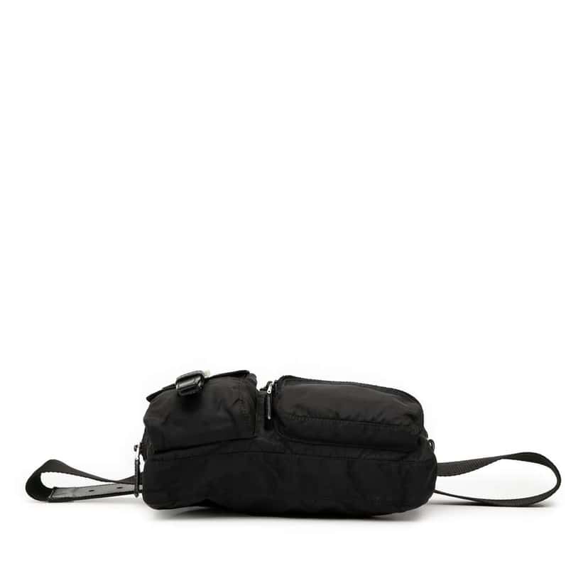 Prada Tessuto Multi Pocket Belt Bag Black Good condition - Inside View