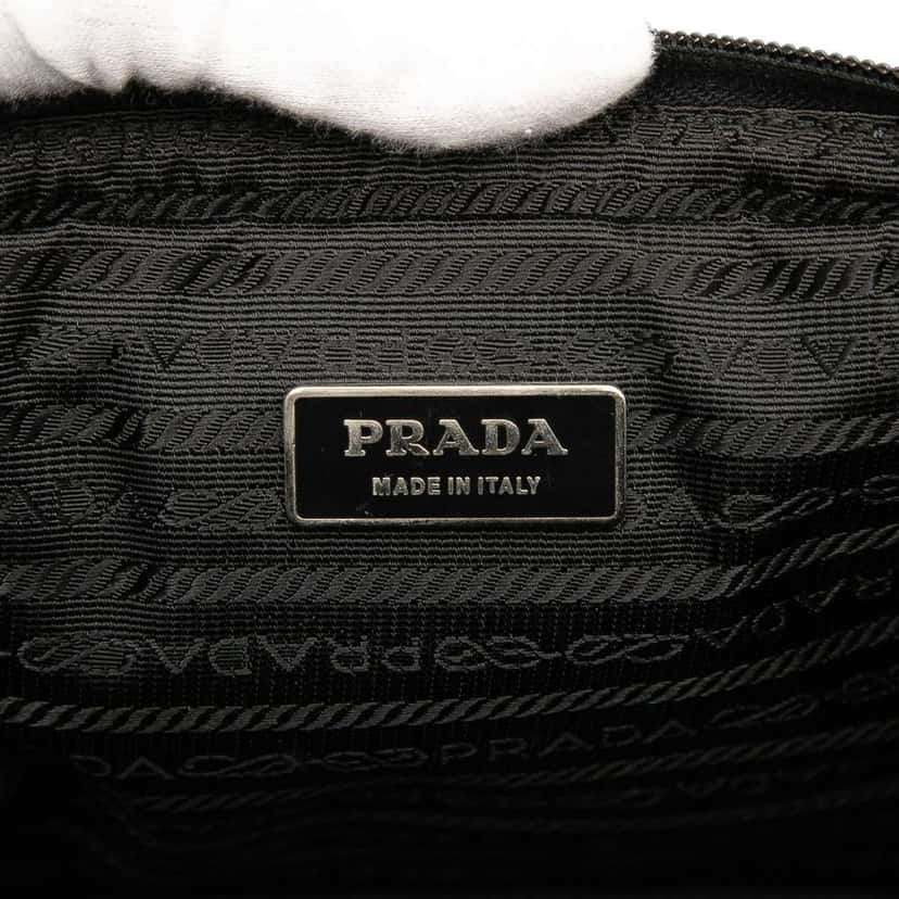 Prada Tessuto Multi Pocket Belt Bag Black Good condition - Box View