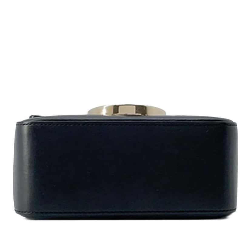 Salvatore Ferragamo Leather Gancini Flap Crossbody Black Leather Good condition - Inside View