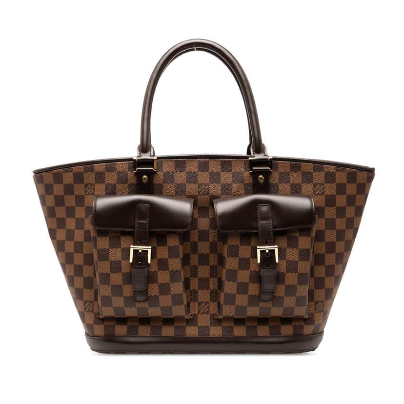 Louis Vuitton Damier Ebene Manosque GM Brown Good condition - Front View