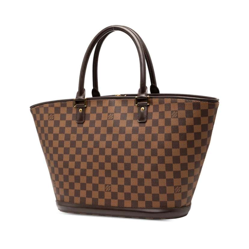 Louis Vuitton Damier Ebene Manosque GM Brown Good condition - Back View