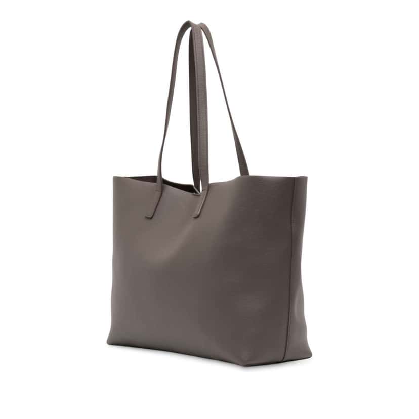 Saint Laurent Large Leather East West Shopping Tote Grey Leather Fair condition - Back View