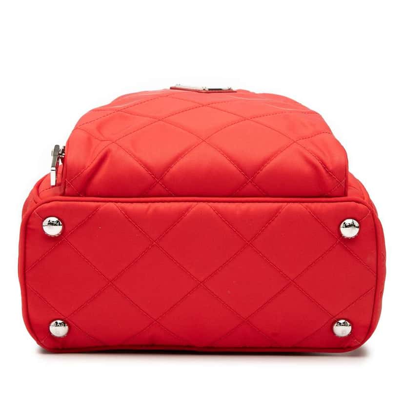 Prada Impuntu Tessuto Backpack Red Very good condition - Inside View