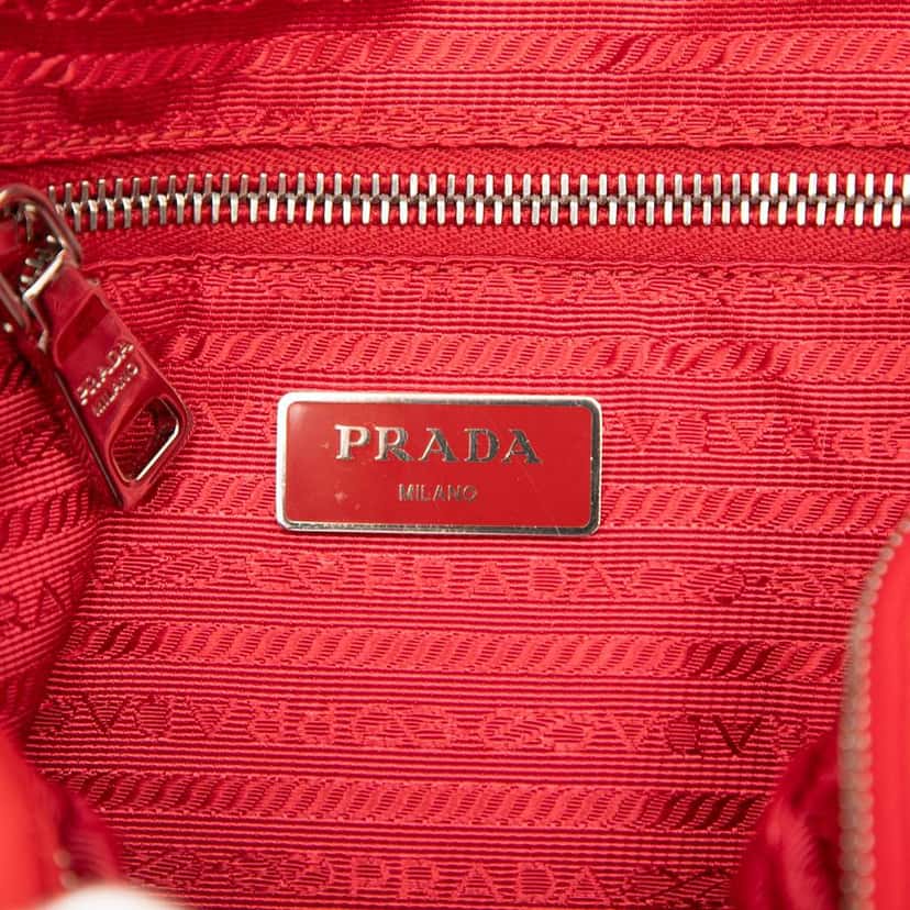 Prada Impuntu Tessuto Backpack Red Very good condition - Box View