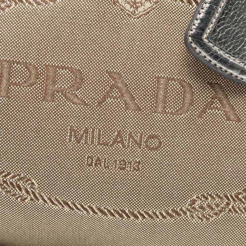 Prada Canvas Canapa Logo Tote Brown Canvas Good condition - Box View