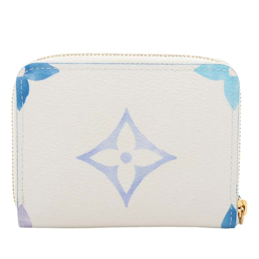 Louis Vuitton Monogram Giant By the Pool Zippy Coin Purse White Good condition - Back View