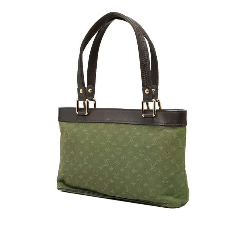 Louis Vuitton Monogram Mini Lin Lucille PM Green Canvas Good condition - Back View