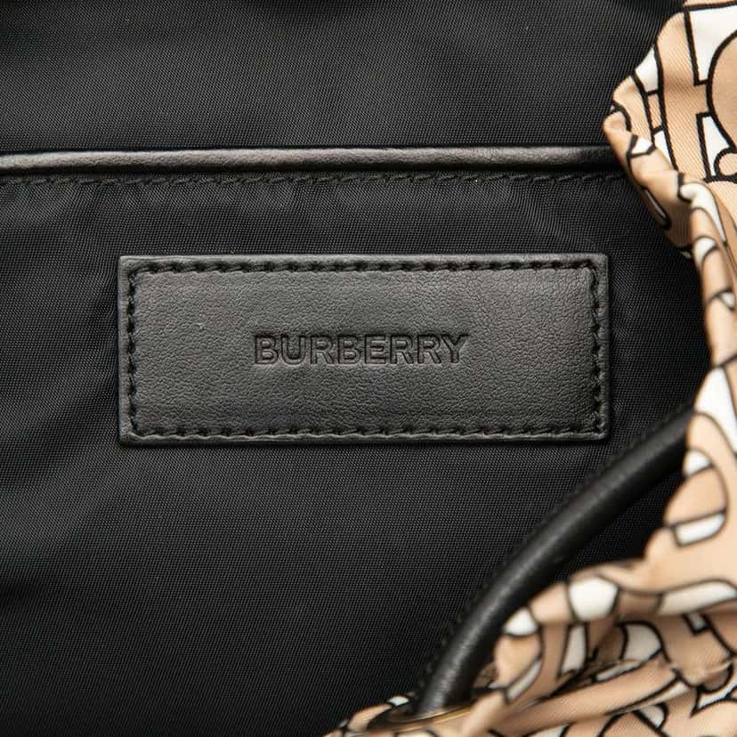 Burberry TB Monogram Nylon Backpack Brown Good condition - Box View