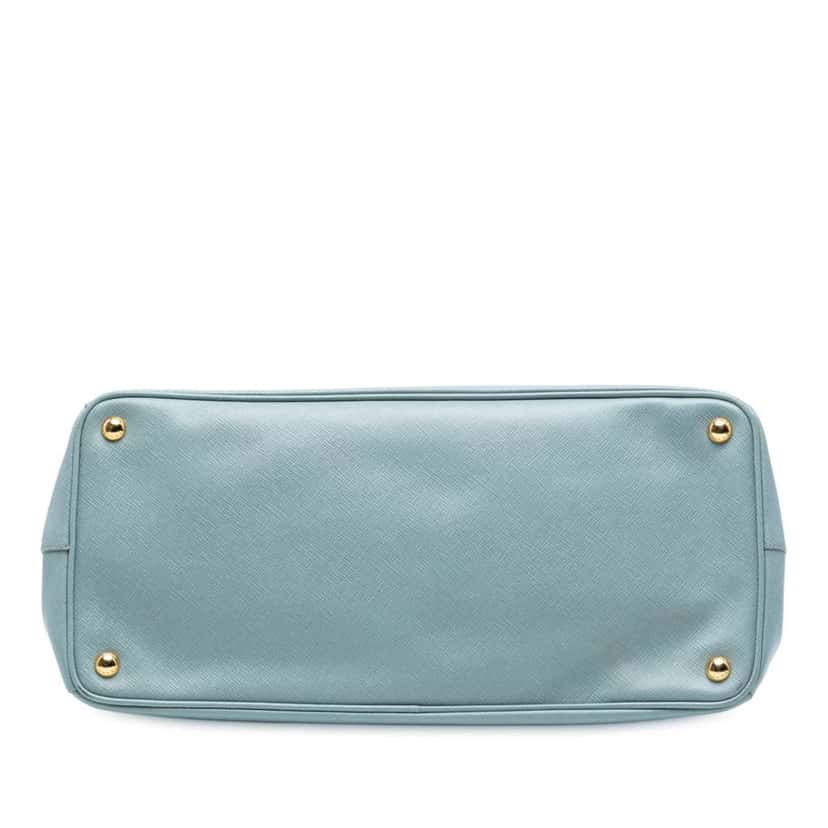 Prada Large Saffiano Lux Galleria Satchel Blue Leather Good condition - Inside View