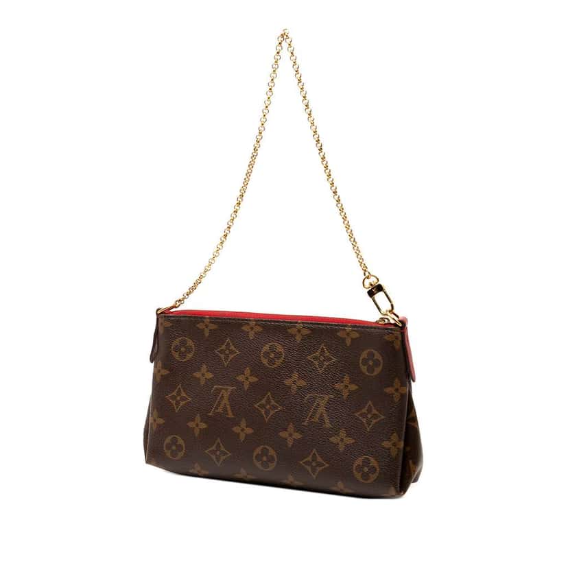 Louis Vuitton Monogram Pallas Clutch Brown Good condition - Back View